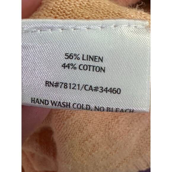 Eileen Fisher light orange open front cardigan size PS - Picture 4 of 12